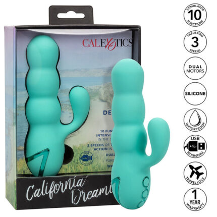 CALEXOTICS - DEL MAR DIVA VIBRADOR RABBIT VERDE AGUA BY CALIFORNIA DREAMING - sexbliss - Foto 1
