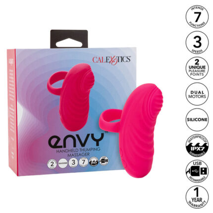 CALEXOTICS - ENVY MASAJEADOR DE BOLA RODANTE 7 VIBRACIONES ROSA - sexbliss - Foto 1
