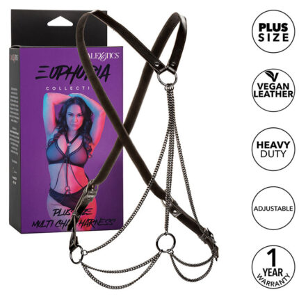 CALEXOTICS - EUPHORIA ARNÉS DE MÚLTIPLES CADENAS PREMIUM TALLA PLUS - sexbliss - Foto 1