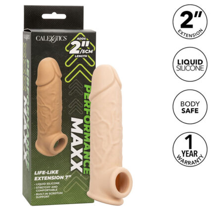 CALEXOTICS - PERFORMANCE MAXX EXTENSIÓN REALISTA 7 PIEL CLARO - sexbliss - Foto 1