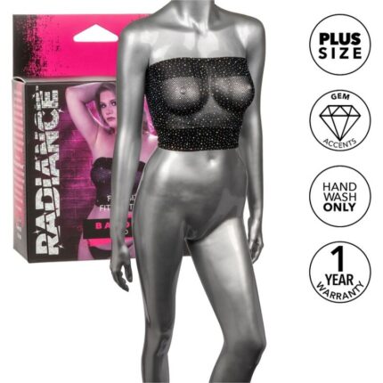 CALEXOTICS - RADIANCE TOP BANDEAU PEDRERÍA TALLA GRANDE - sexbliss - Foto 1