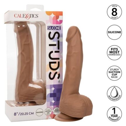 CALEXOTICS - SILICONE STUDS 20.32 CM BROWN - sexbliss - Foto 1