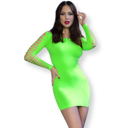 CHILIROSE - CR 4617 VESTIDO VERDE S/M - sexbliss - Foto 1