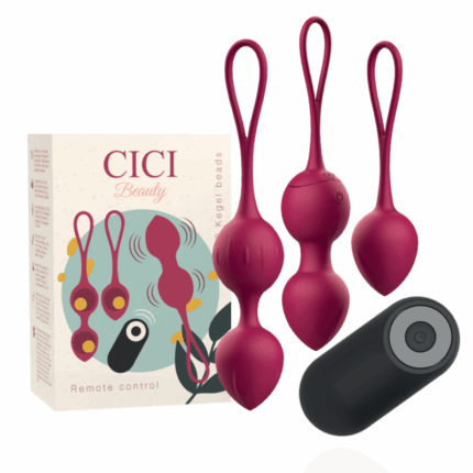 CICI BEAUTY - PREMIUM SILICONE 3 VIBRATING KEGEL BEADS REMOTE CONTROL - sexbliss - Foto 1