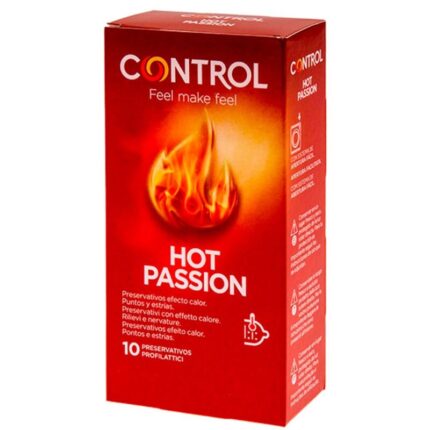CONTROL - HOT PASSION PRESERVATIVOS EFECTO CALOR 10 UNIDADES - sexbliss - Foto 1