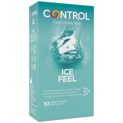 CONTROL - ICE FEEL PRESERVATIVOS EFECTO FRIO 10 UNIDADES - sexbliss - Foto 1