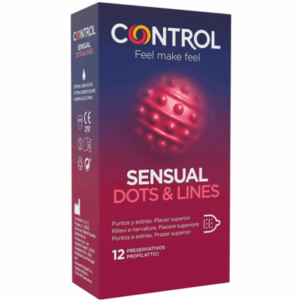 CONTROL - SENSUAL DOTS & LINES PUNTOS Y ESTRIAS 12 UDS - sexbliss - Foto 1