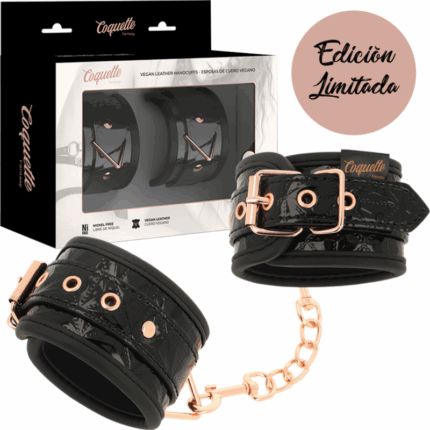 COQUETTE CHIC DESIRE - BLACK EDITION ESPOSAS PARA MANOS CON FORRO DE NEOPRENO - sexbliss - Foto 1
