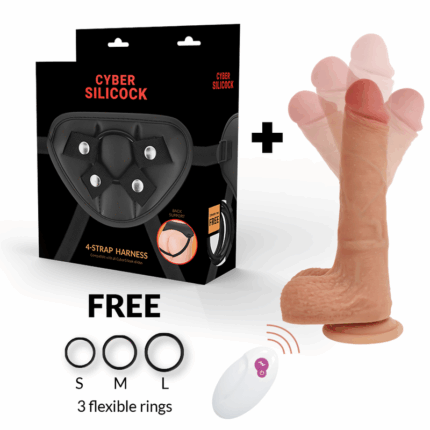 CYBER SILICOCK - ARNÉS SILICONA LIQUIDA MR RICK CONTROL REMOTO - sexbliss - Foto 1