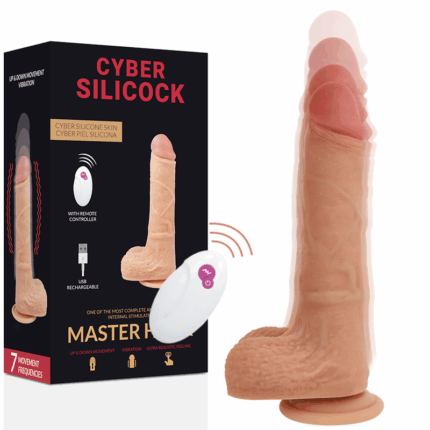 CYBER SILICOCK - REALÍSTICO CONTROL REMOTO MASTER HUCK 20.9 CM -O- 4 CM - sexbliss - Foto 1