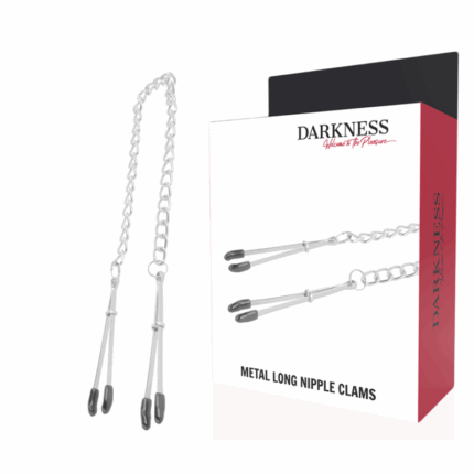 DARKNESS - PINZAS AJUSTABLES PARA PEZONES METAL - sexbliss - Foto 1