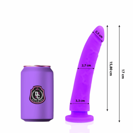 DELTA CLUB - DILDO REALISTA LILA SILICONA MEDICA 17 CM -O- 3 CM - sexbliss - Foto 1