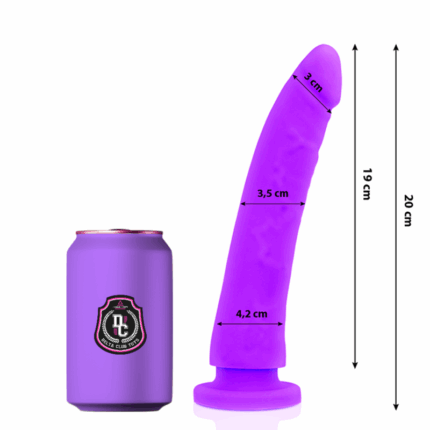 DELTA CLUB - DILDO REALISTA LILA SILICONA MEDICA 20 CM -O- 4 CM - sexbliss - Foto 1