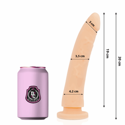 DELTA CLUB - DILDO REALISTA NATURAL SILICONA MEDICA 20 CM -O- 4 CM - sexbliss - Foto 1