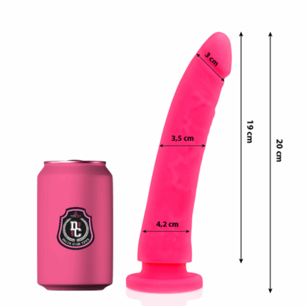DELTA CLUB - DILDO REALISTA ROSA SILICONA MEDICA 20 CM -O- 4 CM - sexbliss - Foto 1