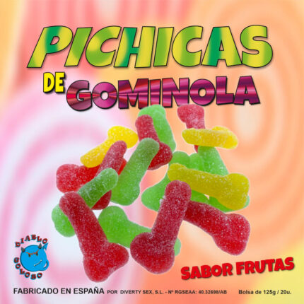DIABLO GOLOSO - PICHITAS DE GOMINOLA FRUTAS CON AZUCAR - sexbliss - Foto 1
