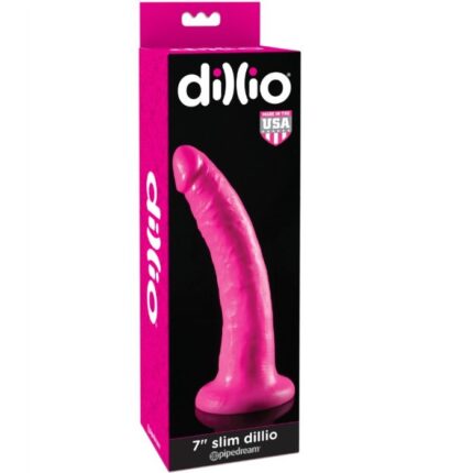 DILLIO - DILDO CON VENTOSA 17.8 CM - ROSA - sexbliss - Foto 1