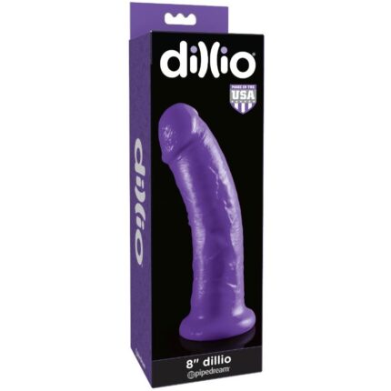 DILLIO - DILDO CON VENTOSA 20.32 CM LILA - sexbliss - Foto 1