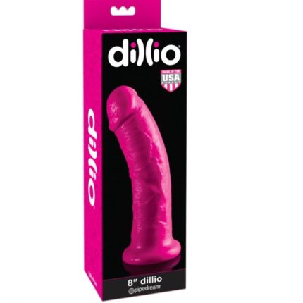 DILLIO - DILDO CON VENTOSA 20.32 CM ROSA - sexbliss - Foto 1