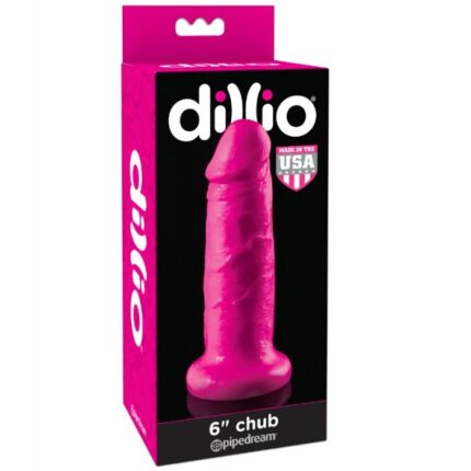 DILLIO - DILDO CON VENTOSA CHUB 15.2 CM ROSA - sexbliss - Foto 1