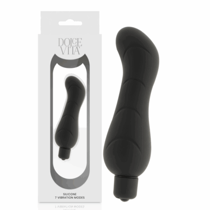DOLCE VITA - G-SPOT VIBRADOR SILICONA NEGRO - sexbliss - Foto 1