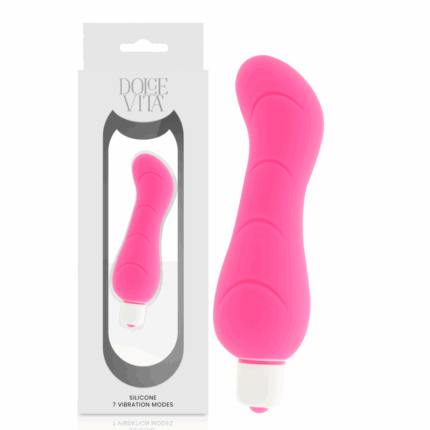 DOLCE VITA - G-SPOT VIBRADOR SILICONA ROSA - sexbliss - Foto 1