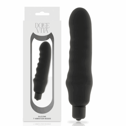 DOLCE VITA - GENIUS VIBRADOR SILICONA NEGRO - sexbliss - Foto 1