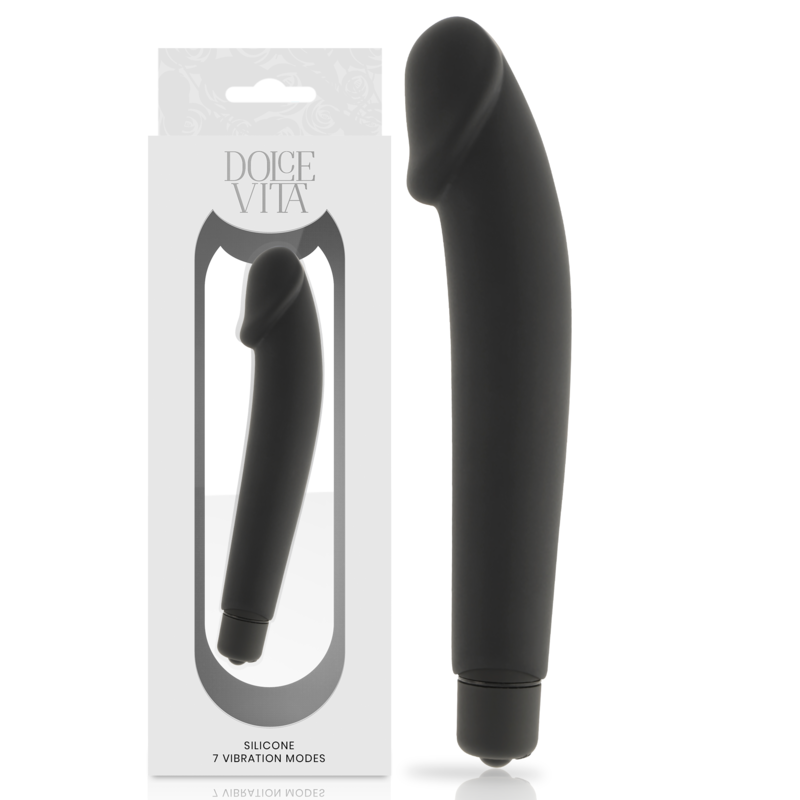 DOLCE VITA - REALISTIC VIBRADOR SILICONA NEGRO - Foto 1 DOLCE VITA - REALISTIC VIBRADOR SILICONA NEGRO - sexbliss - Foto 1