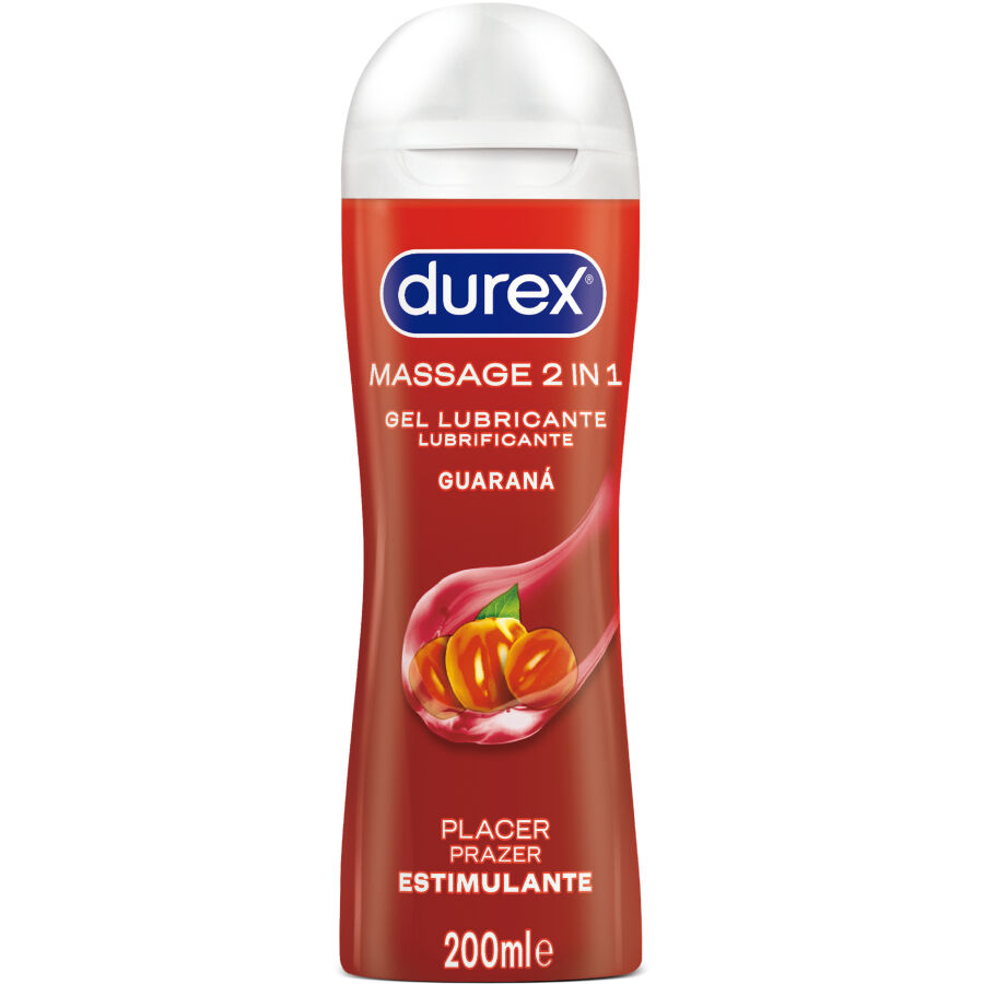 DUREX - GEL LUBRICANTE DE MASAJE ESTIMULANTE GUARANÁ 200 ML - Foto 1 DUREX - GEL LUBRICANTE DE MASAJE ESTIMULANTE GUARANÁ 200 ML - sexbliss - Foto 1