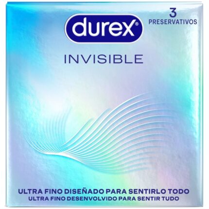 DUREX - PRESERVATIVOS INVISIBLE ULTRA FINO 3 UNIDADES - sexbliss - Foto 1