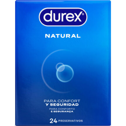 DUREX - PRESERVATIVOS NATURAL 24 UNIDADES - sexbliss - Foto 1