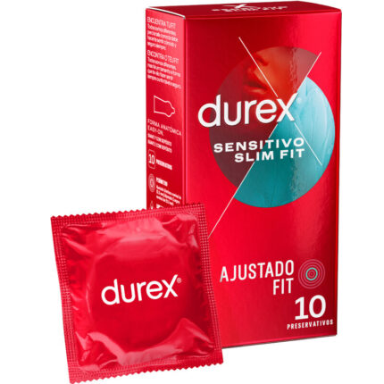 DUREX - SENSITIVO SLIM FIT 10 UNIDADES - sexbliss - Foto 1