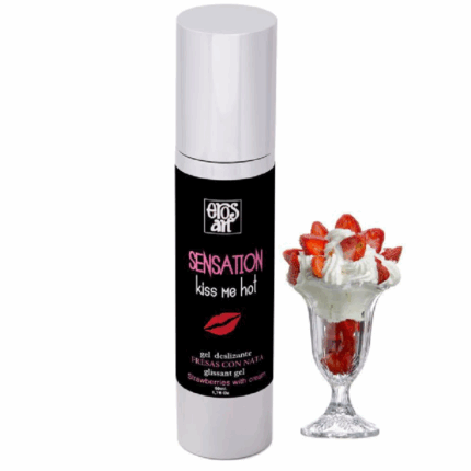 EROS-ART - SENSATTION LUBRICANTE NATURAL FRESAS CON NATA 50 ML - sexbliss - Foto 1