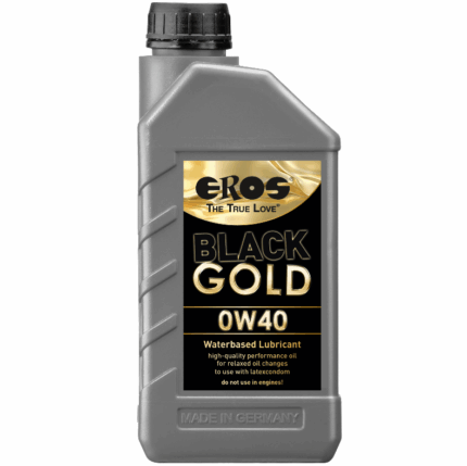 EROS - BLACK GOLD 0W40 LUBRICANTE BASE AGUA 1000 ML - sexbliss - Foto 1