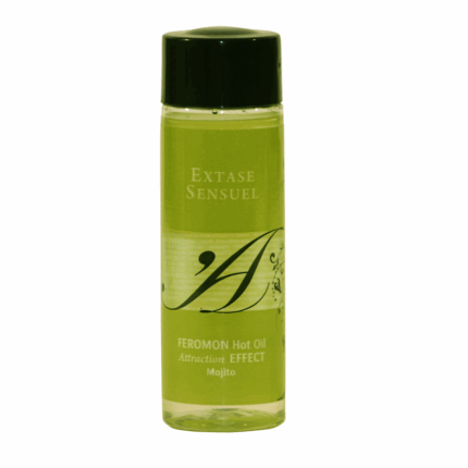 EXTASE SENSUAL - ACEITE MASAJE EFECTO CALOR CON FEROMONAS MOJITO 100 ML - sexbliss - Foto 1