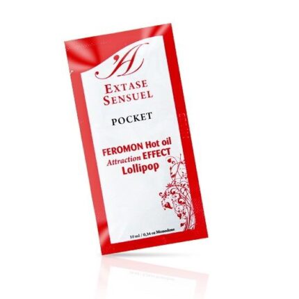 EXTASE SENSUAL - ACEITE MASAJE EFECTO CALOR FEROMONAS PIRULETA 10 ML - sexbliss - Foto 1