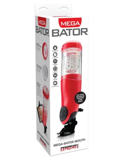EXTREME TOYZ - PDX MEGA BATOR USB MASTURBADOR MASCULINO BOCA ROJO - sexbliss - Foto 1