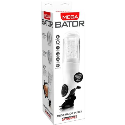 EXTREME TOYZ - PDX MEGA BATOR USB MASTURBADOR MASCULINO VAGINA BLANCO - sexbliss - Foto 1
