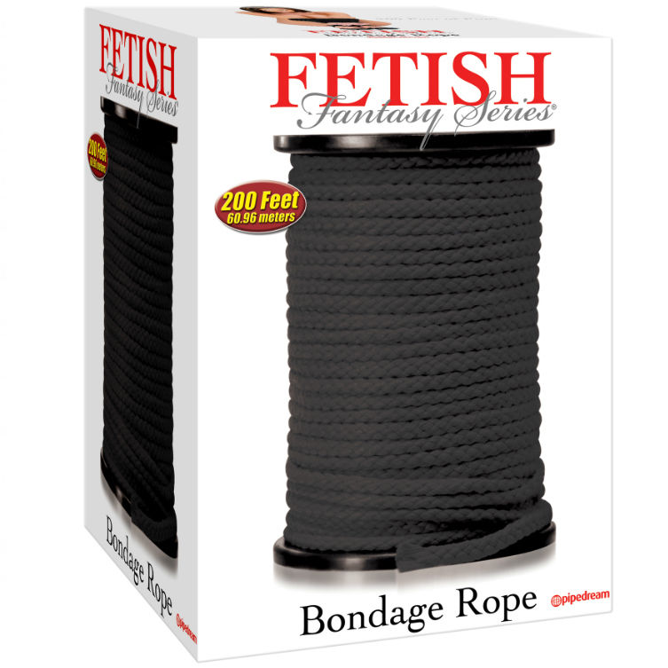 FETISH FANTASY SERIES - SERIES BONDAGE CUERDA SEDA NEGRO 60.96 METROS - Foto 1 FETISH FANTASY SERIES - SERIES BONDAGE CUERDA SEDA NEGRO 60.96 METROS - sexbliss - Foto 1