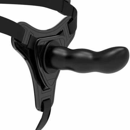 FETISH SUBMISSIVE HARNESS - SILICONA NEGRO G-SPOT 16 CM - sexbliss - Foto 1