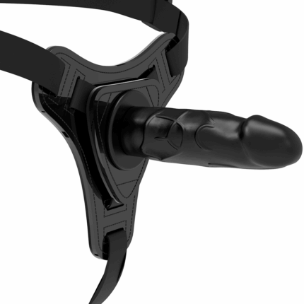FETISH SUBMISSIVE HARNESS - SILICONA NEGRO REALISTIC 15 CM - sexbliss - Foto 1