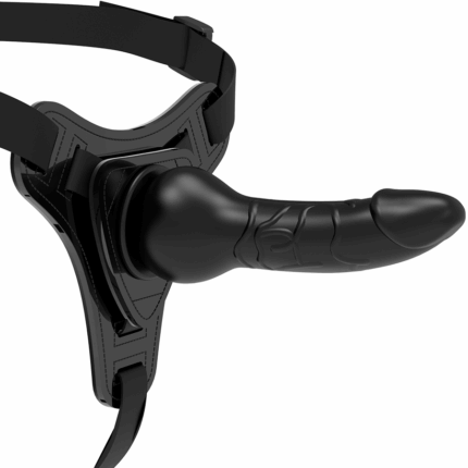 FETISH SUBMISSIVE HARNESS - SILICONA NEGRO REALISTIC 16 CM - sexbliss - Foto 1