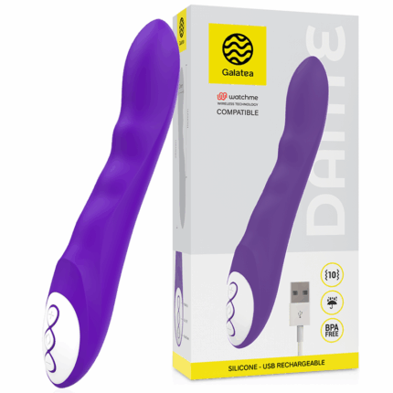 GALATEA - DANTE VIBRADOR LILA COMPATIBLE CON WATCHME WIRELESS TECHNOLOGY - sexbliss - Foto 1