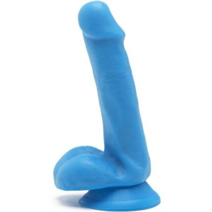 GET REAL - HAPPY DICKS DILDO 12 CM CON TESTÍCULOS AZUL - sexbliss - Foto 1