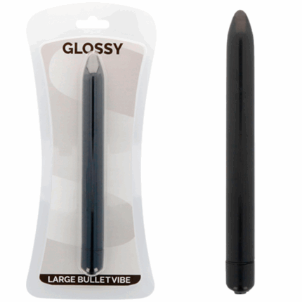 GLOSSY - SLIM VIBRADOR NEGRO - sexbliss - Foto 1