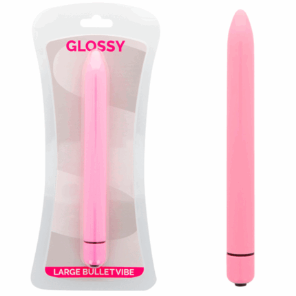 GLOSSY - SLIM VIBRADOR ROSA - sexbliss - Foto 1
