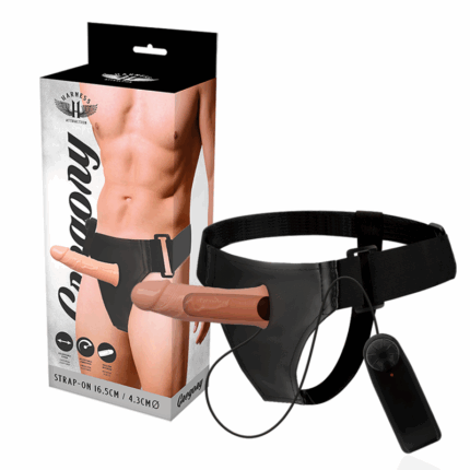 HARNESS ATTRACTION - ARNÉS  HUECO GREGORY CON VIBRADOR 16.5 CM -O- 4.3 CM - sexbliss - Foto 1