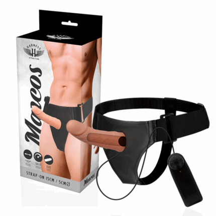 HARNESS ATTRACTION - ARNÉS  HUECO MARCOS CON VIBRADOR 15 CM -O- 5 CM - sexbliss - Foto 1