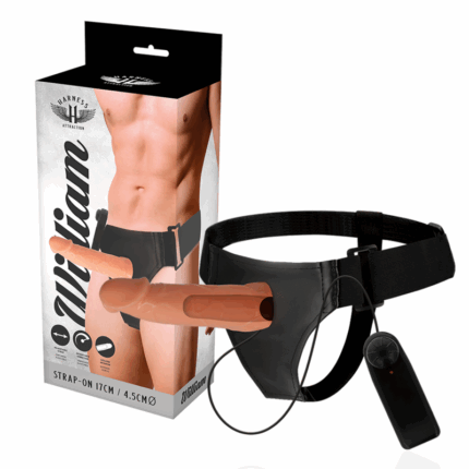 HARNESS ATTRACTION - ARNÉS  HUECO WILLIAN CON VIBRADOR 17 CM -O- 4.5 CM - sexbliss - Foto 1