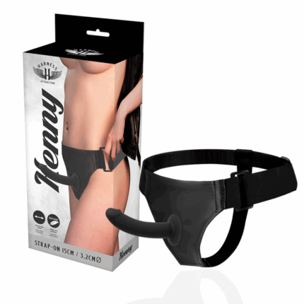 HARNESS ATTRACTION - ARNÉS  SILICONA KENNY 15 CM -O- 3.2 CM - sexbliss - Foto 1